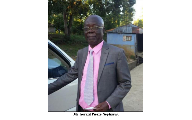 Dernier hommage à Me Gérard Pierre Septimus
